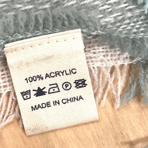 NWT Simply Southern Soft Lily Plum, White, Mint Tartan Knit Throw Blanket - Picture 4 of 8